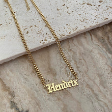Load image into Gallery viewer, SIGNATURE GOTHIC NAME CHAIN