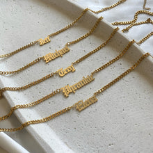 Load image into Gallery viewer, SIGNATURE GOTHIC NAME CHAIN