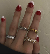 Load image into Gallery viewer, mini gothic name ring