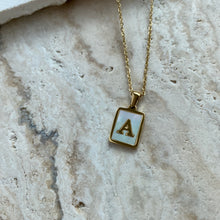 Load image into Gallery viewer, OPAL PEARL INITIAL PENDNT NECKLACE
