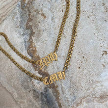 Load image into Gallery viewer, STACKED CUBAN NAME CHAIN
